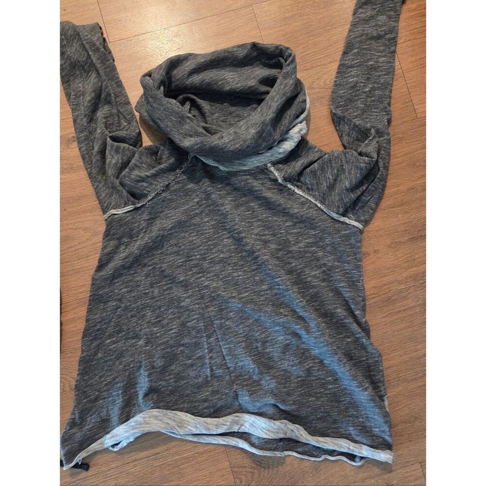 FP Beach Cocoon Cowl Pullover in CharcoalFree People Size S/M